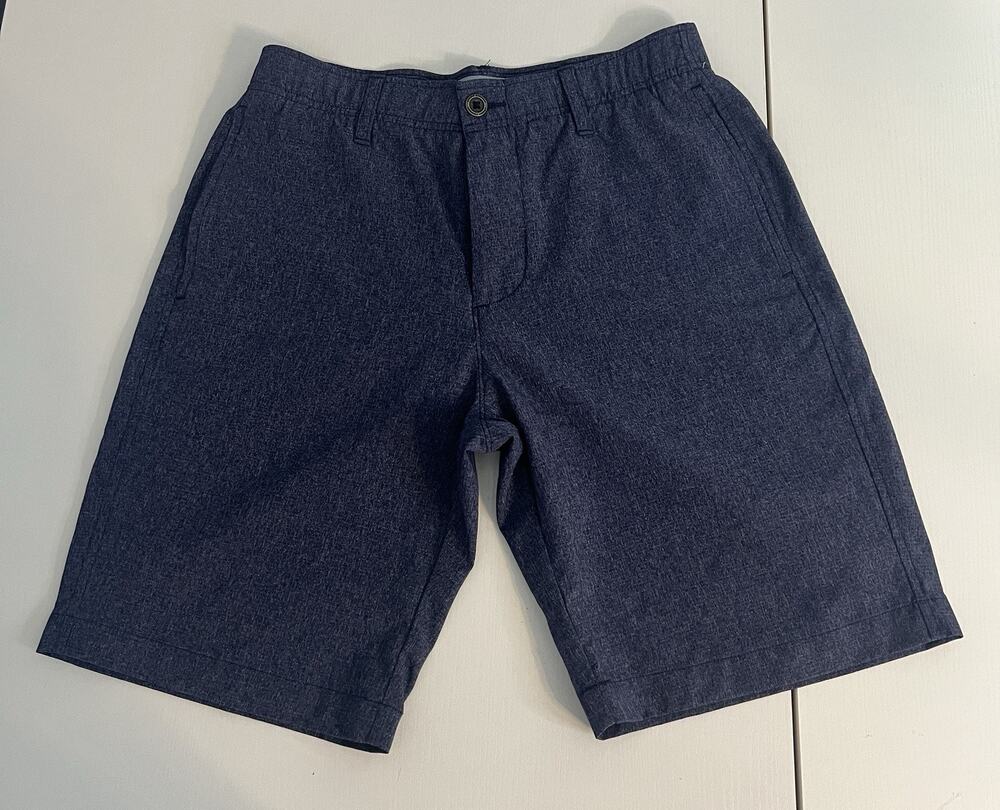 Under Armour Golf Shorts Blue Performance Flat Front Mens Size 30 x 9"